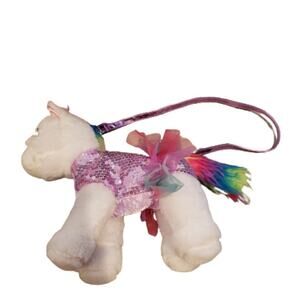 Poochie & Co. Unicorn Sequined Rainbow Tail Plush Purse